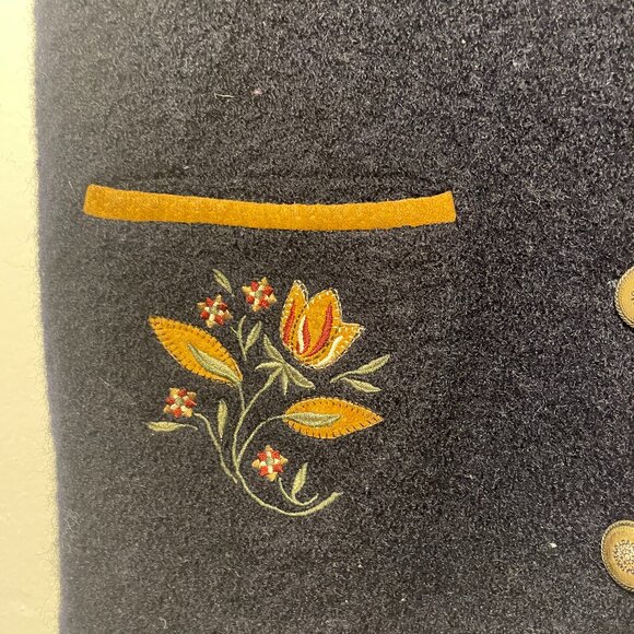 MAT collection boiled wool sleeveless vest - Picture 4 of 6